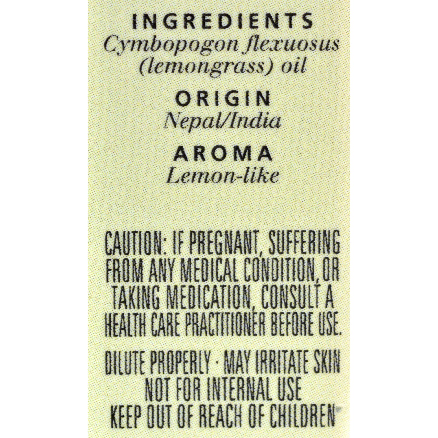 Aura Cacia - Pure Essential Oil Lemongrass - 0.5 fl oz