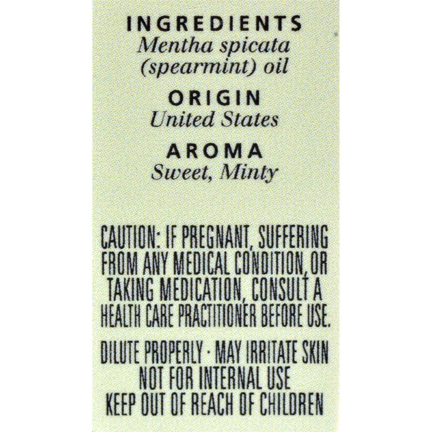 Aura Cacia - Essential Oil Spearmint - 0.5 fl oz
