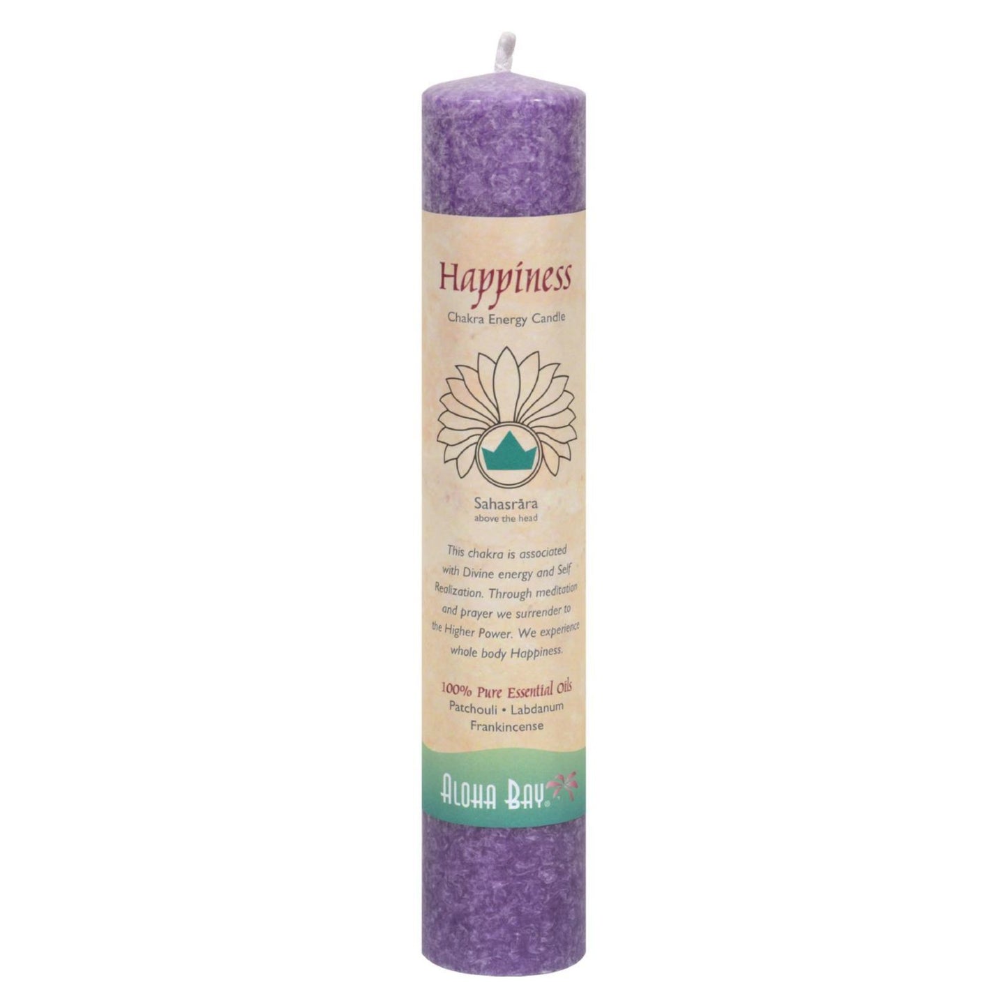 Aloha Bay - Chakra Energy Candle -Sahasrara - 8"