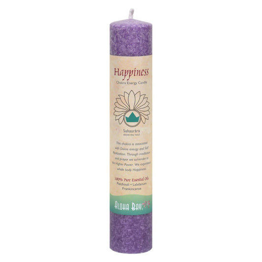 Aloha Bay - Chakra Energy Candle -Sahasrara - 8"