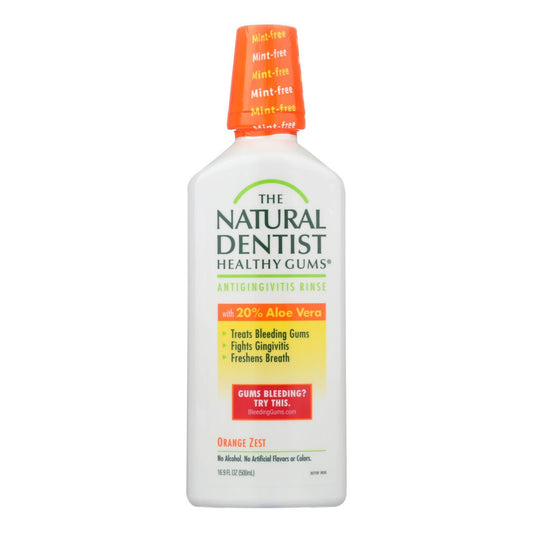Natural Dentist Daily Healthy Gums Antigingivitis Rinse Orange Zest - 16 fl oz