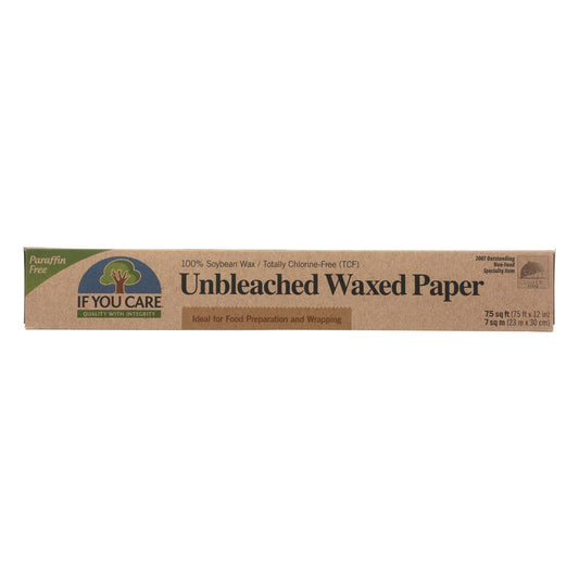 If You Care Waxed Paper - All Natural - 100 Percent Unbleached - 75 sq ft