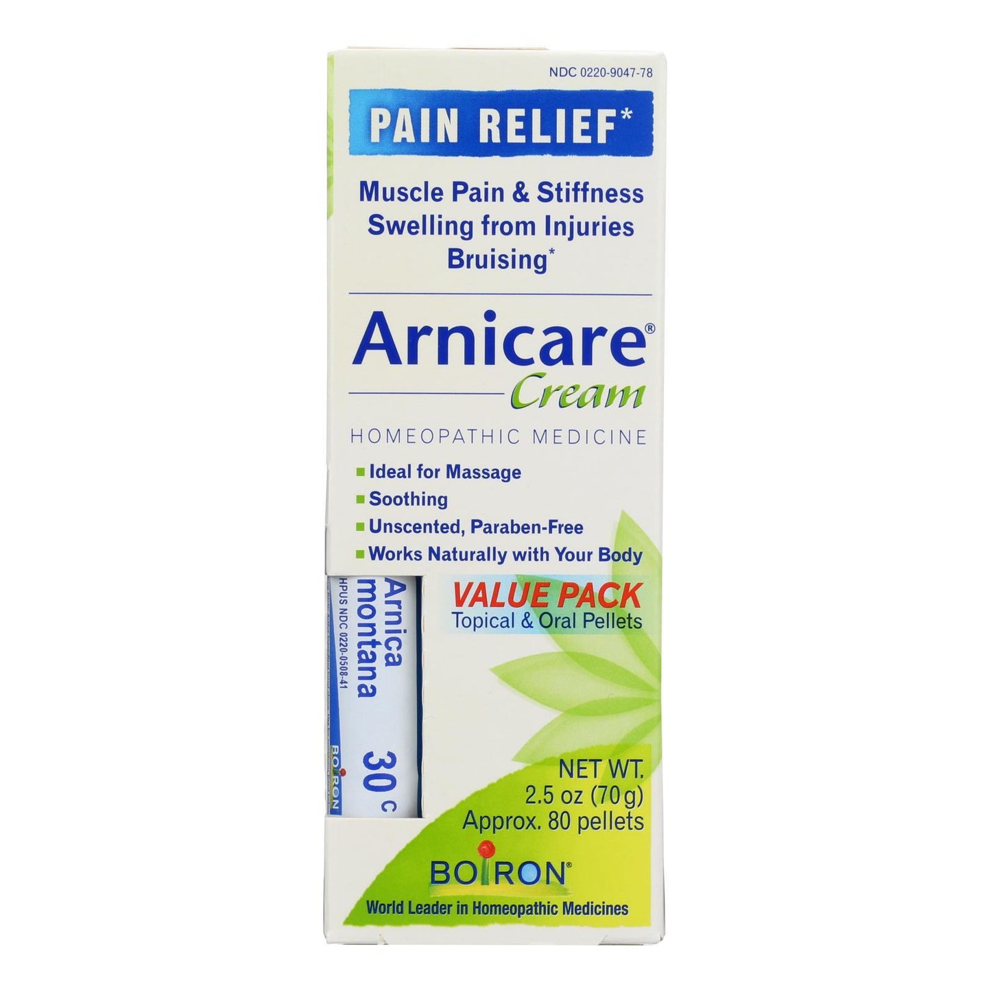 Boiron - Arnicare Cream Value Pack with 30 C Blue Tube - 2.5 oz