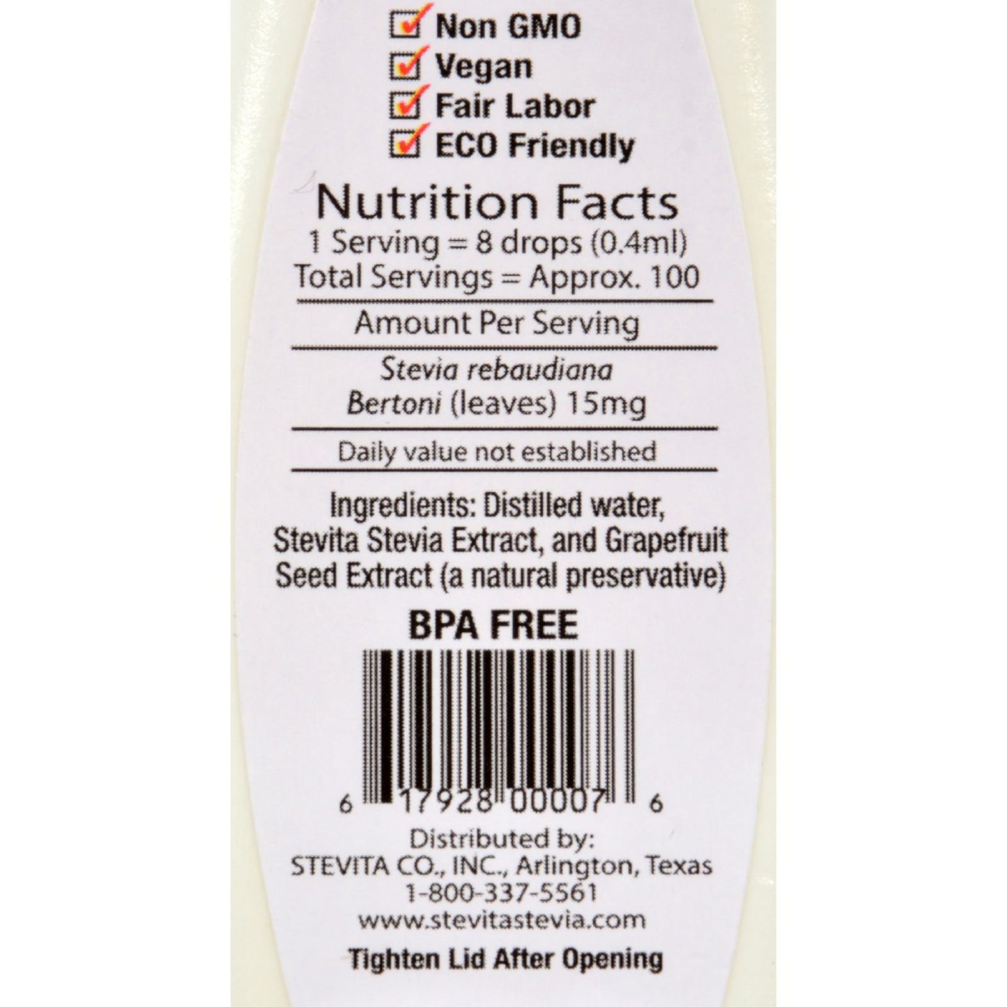 Stevita Liquid Extract - 1.35 fl oz