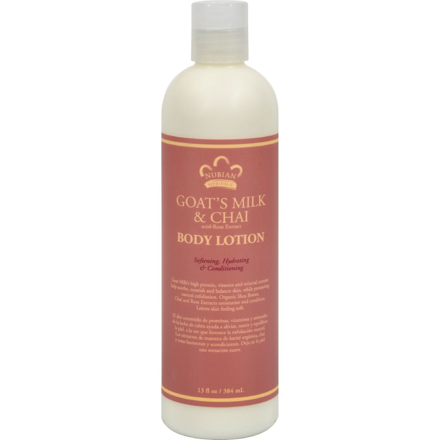 Nubian Heritage Lotion - Goats Milk and Chai - 13 fl oz