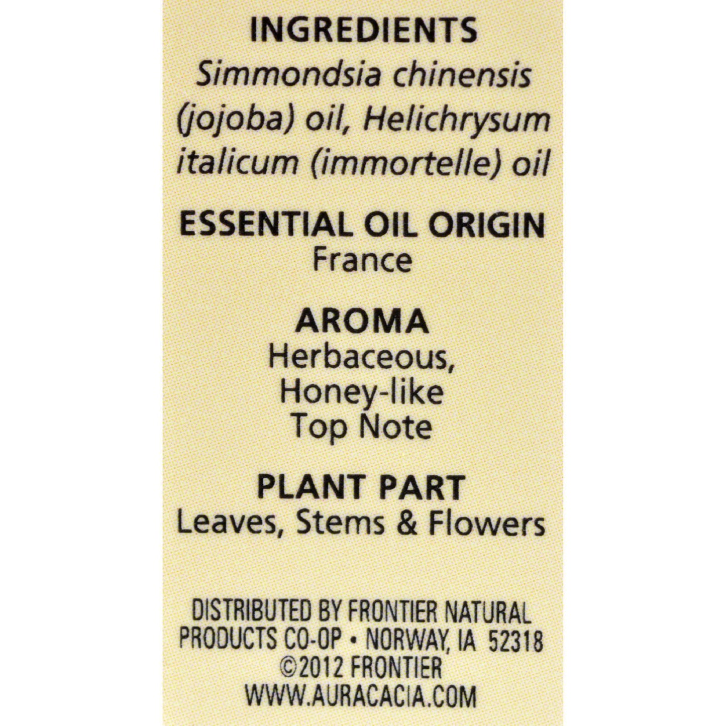Aura Cacia - Helichrysym in Jojoba Oil - 0.5 fl oz