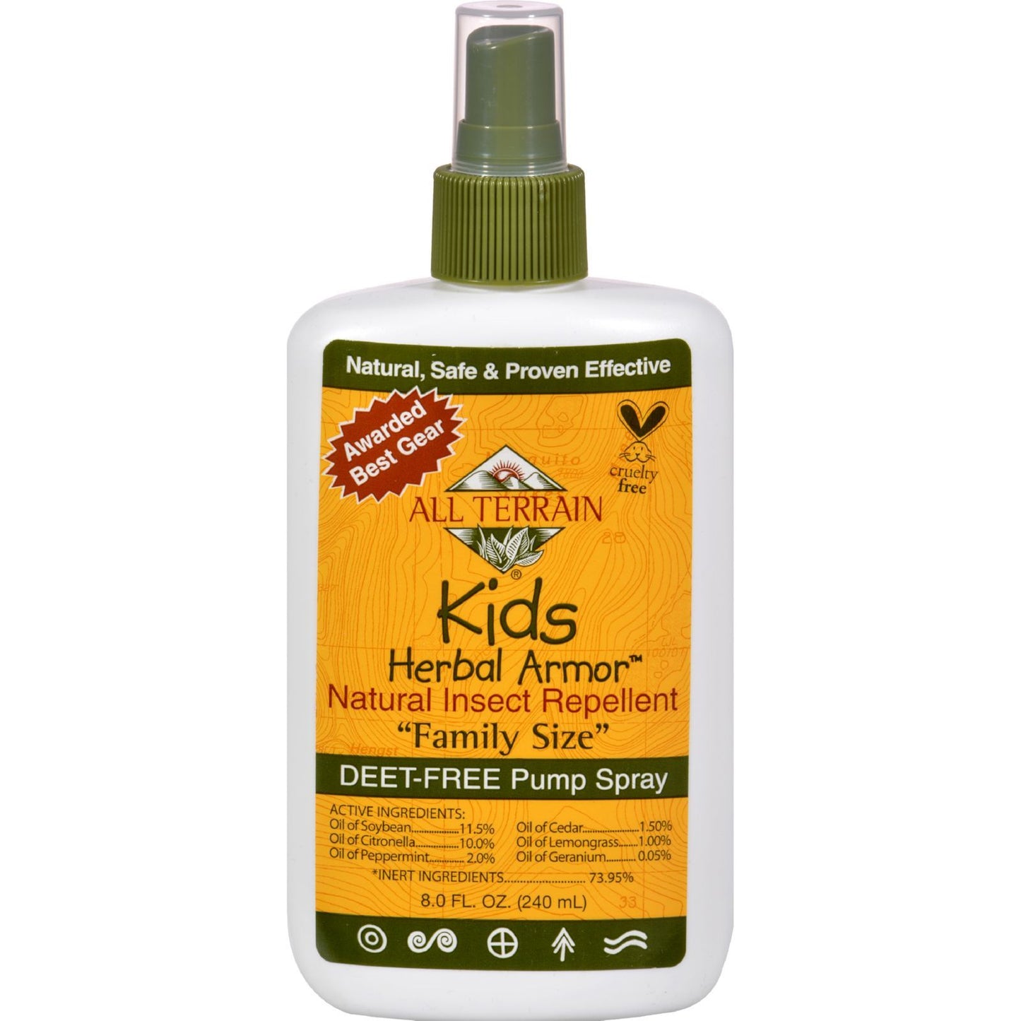 All Terrain - Herbal Armor Natural Insect Repellent - Kids - Family Sz - 8 oz