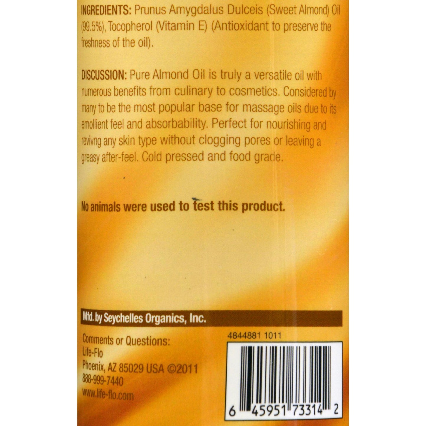 Life-Flo Pure Almond Oil - 16 fl oz