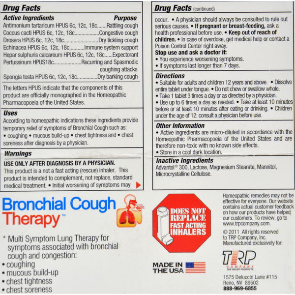 TRP Bronchial Cough Therapy - 70 Tablets