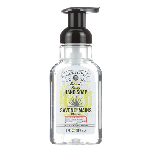J.R. Waktins Hand Soap - Foam - Aloe & Green Tea - Case of 6 - 9 fl oz