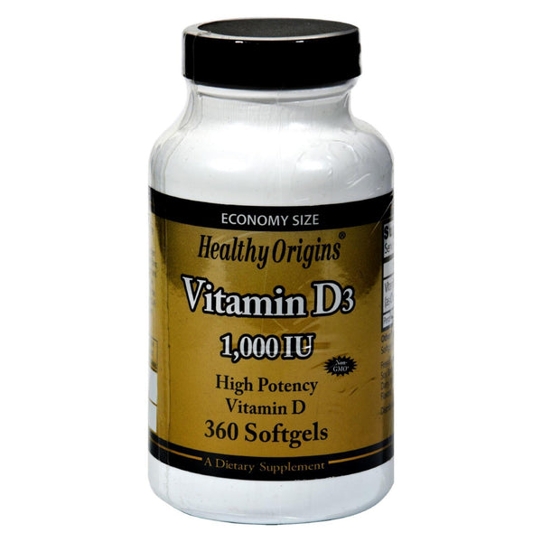 Healthy Origins Vitamin D3 - 1000 IU - 360 softgels