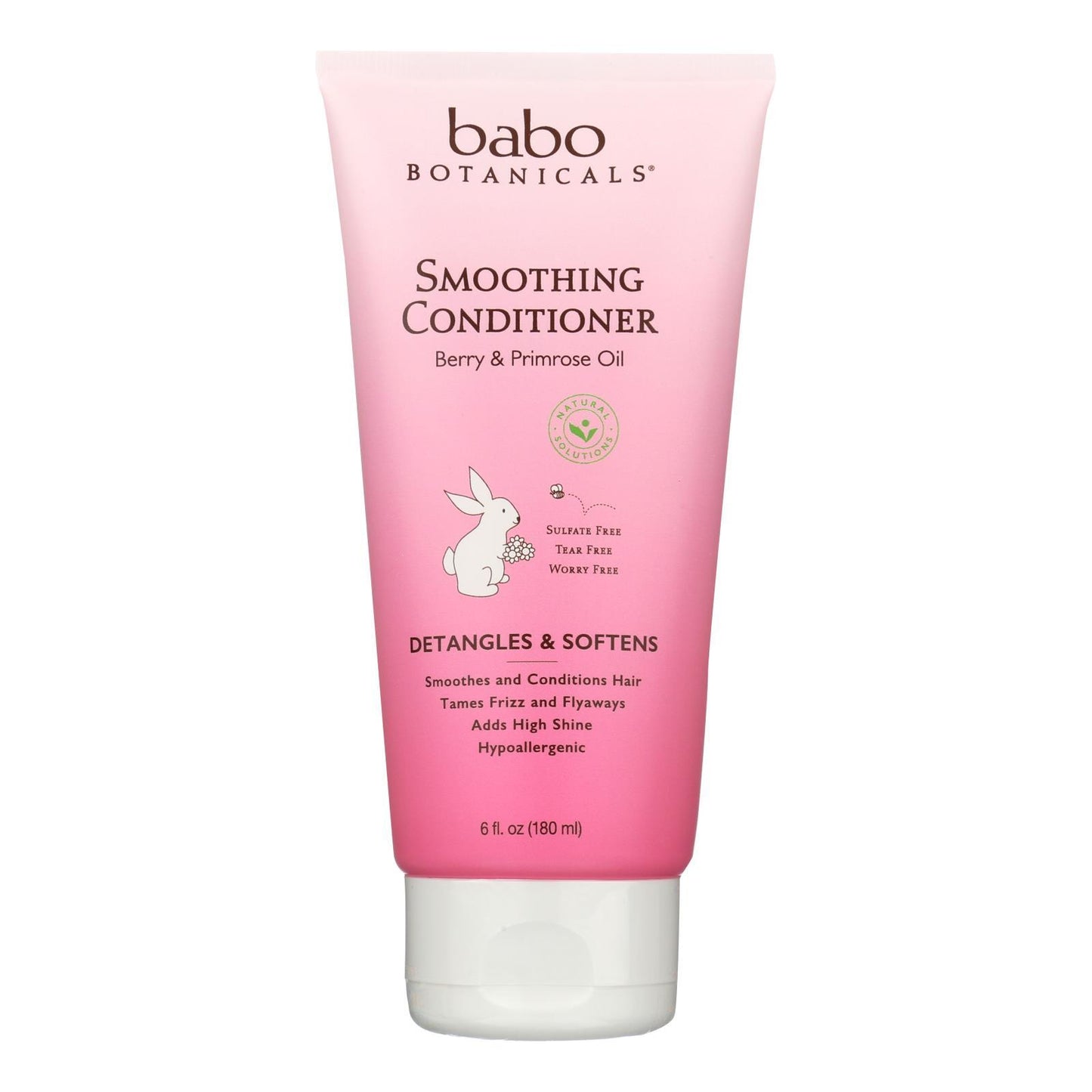 Babo Botanicals - Detangling Conditioner - Instantly Smooth Berry Primrose - 6 oz