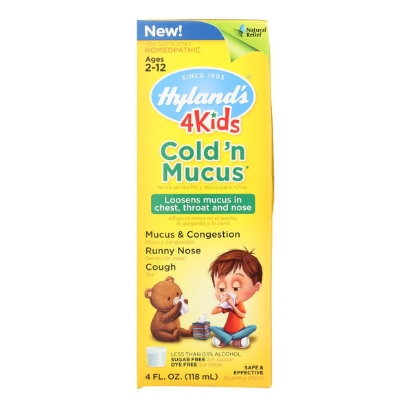 Hylands Homepathic Cold 'n Mucus - 4 Kids - 4 fl oz