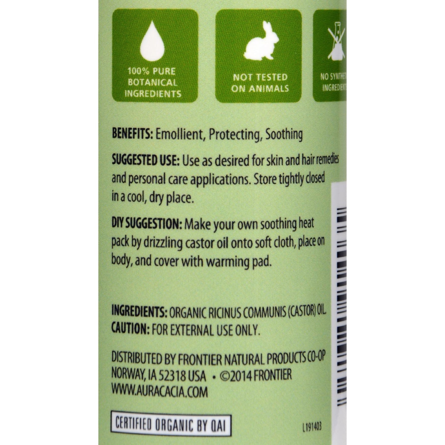 Aura Cacia - Skin Care Oil - Organic Castor Oil - 4 fl oz