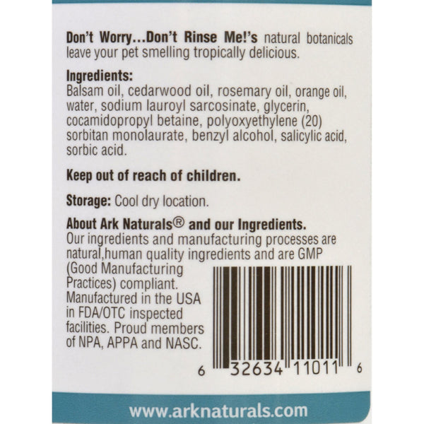 Ark Naturals Dont Worry Dont Rinse Me - 18 oz