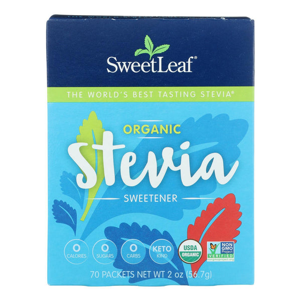 Sweet Leaf Sweetener - Organic - Stevia - 70 Count