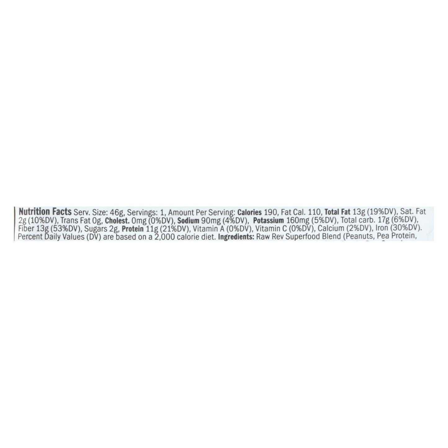 Raw Revolution Glo Crunchy Bar - Peanut Butter and Sea Salt - Case of 12 - 1.6 oz.
