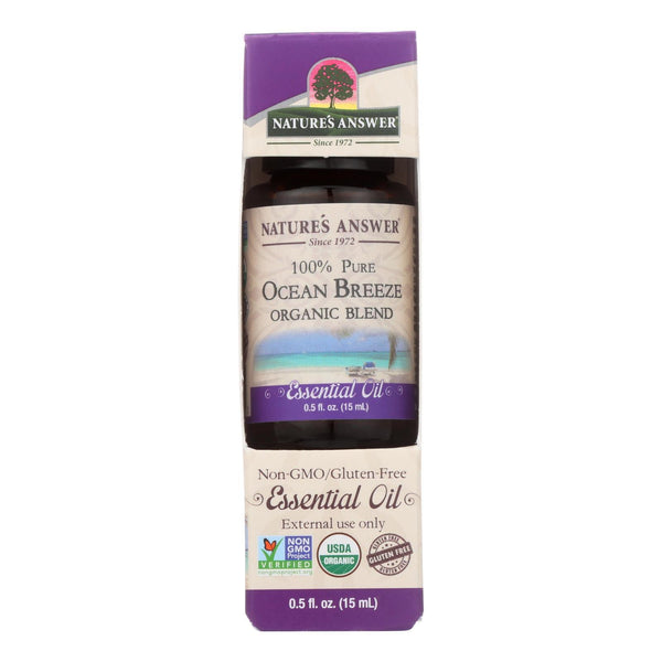 Nature's Answer - Organic Essential Oil Blend - Ocean Breeze - 0.5 oz.