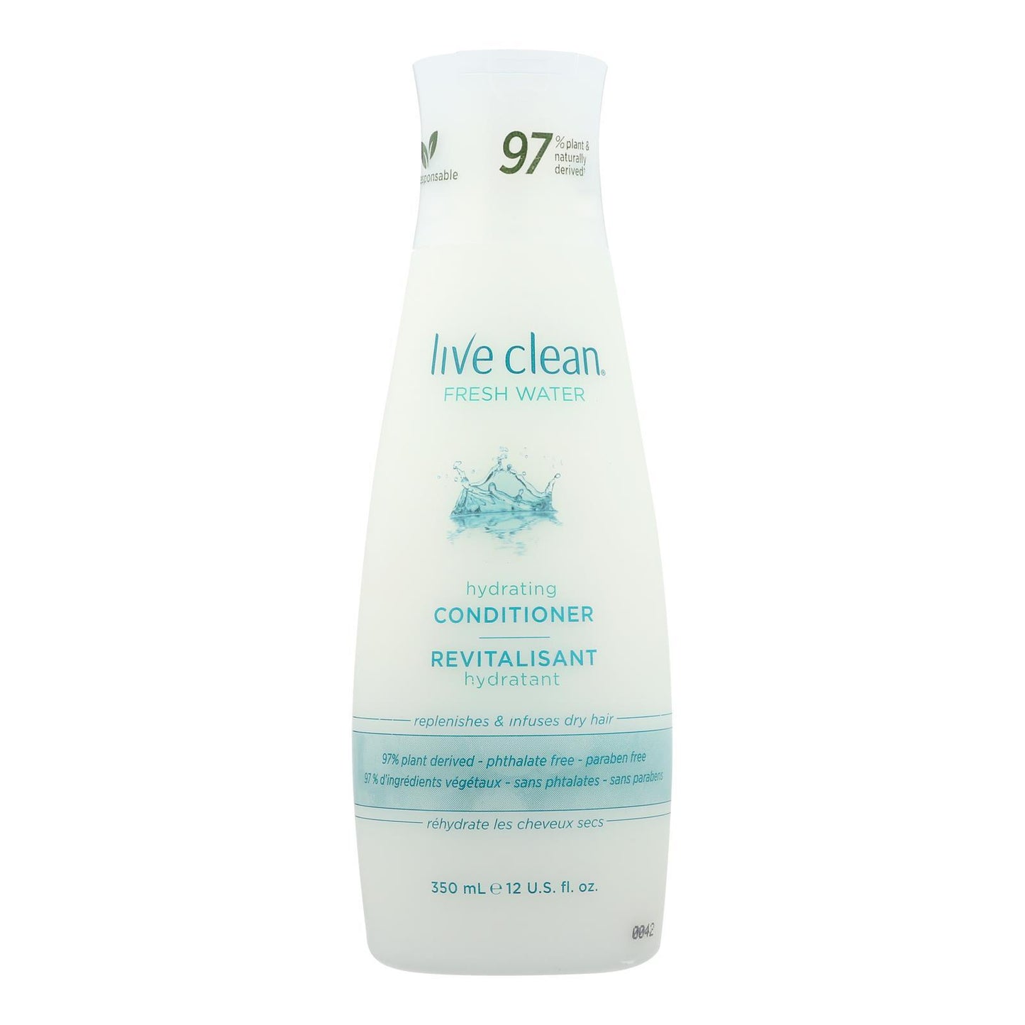 Live Clean Conditioner - Fresh Water- 12 fl oz.