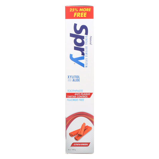 Spry Toothpaste - Cinnamon - 5 oz