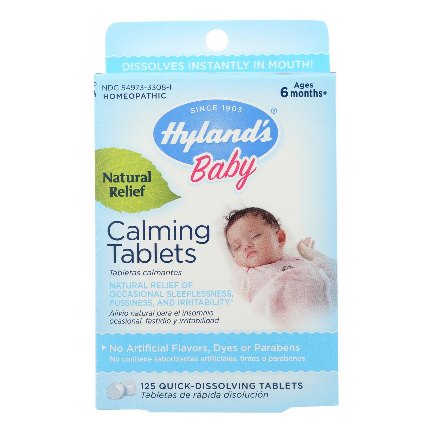 Hylands Homeopathic Calming Tablets -Baby - 125 TAB