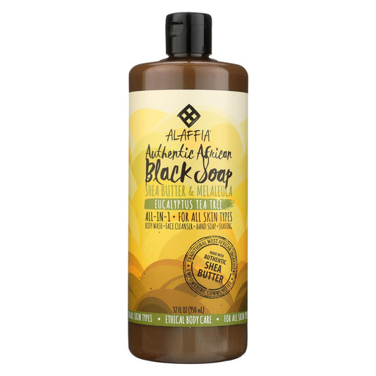 Alaffia - African Black Soap - Eucalyptus Tea Tree - 32 fl oz.