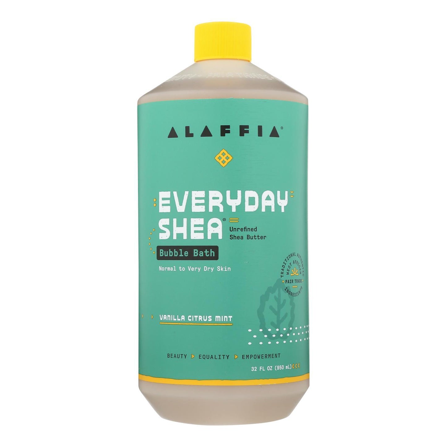 Alaffia - Everyday Bubble Bath - Vanilla Citrus Mint - 32 fl oz.