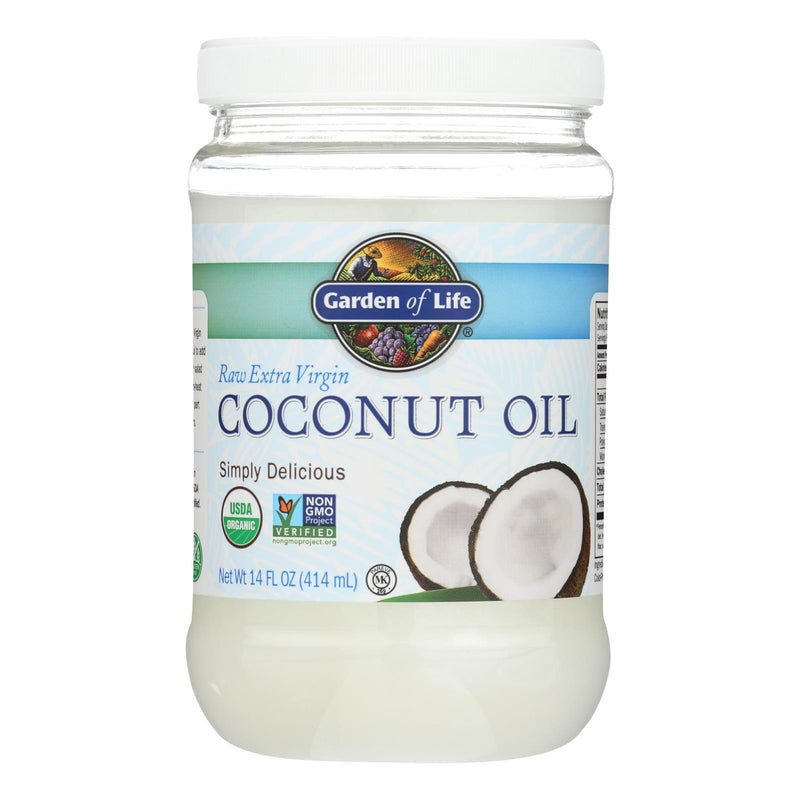 Garden of Life Organic Coconut Oil - Raw Extra Virgin - Case of 6 - 14 fl oz