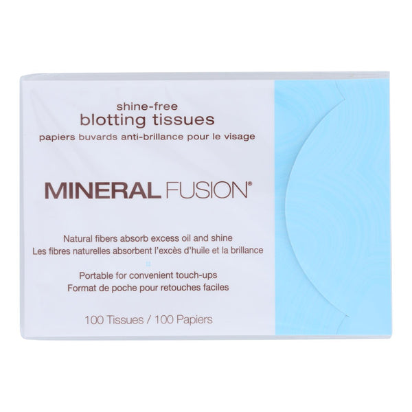 Mineral Fusion - Shine-Free Blotting Tissues - 100 Count