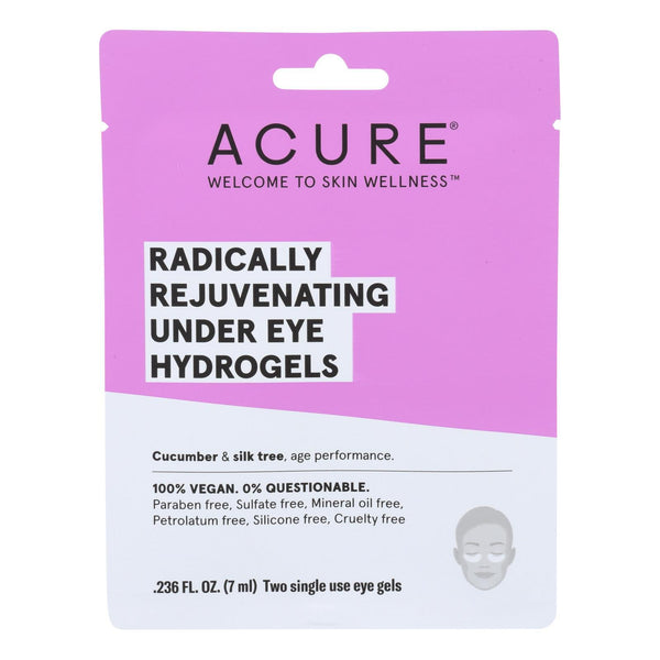 Acure - Under Eye Mask - Radically Rejuvenating Hydrogel - Case of 12 - 1 Each