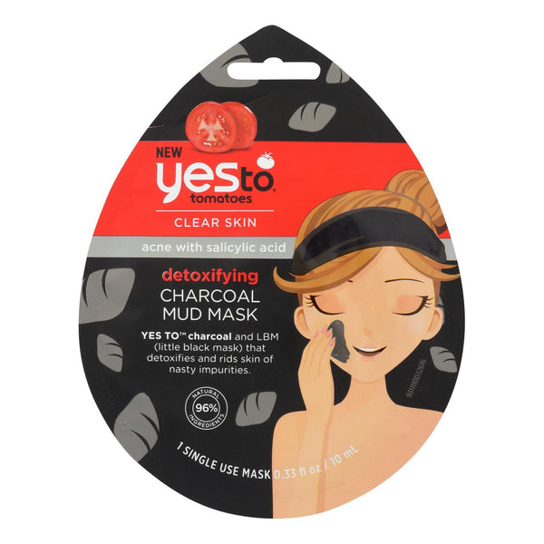 Yes To - Tomatoes - Detoxifying Charcoal Mud Mask - Case of 6 - 0.33 fl oz.