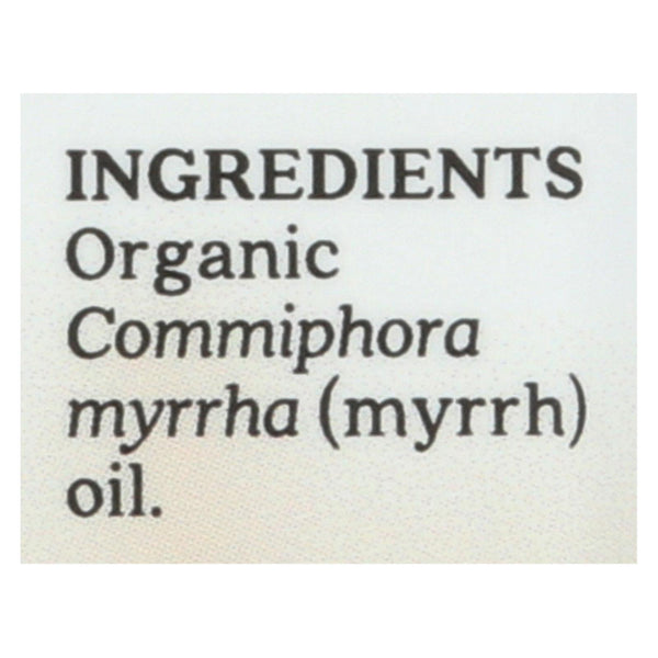 Aura Cacia - Essential Oil - Myrrh - Case of 1 - .25 fl oz.